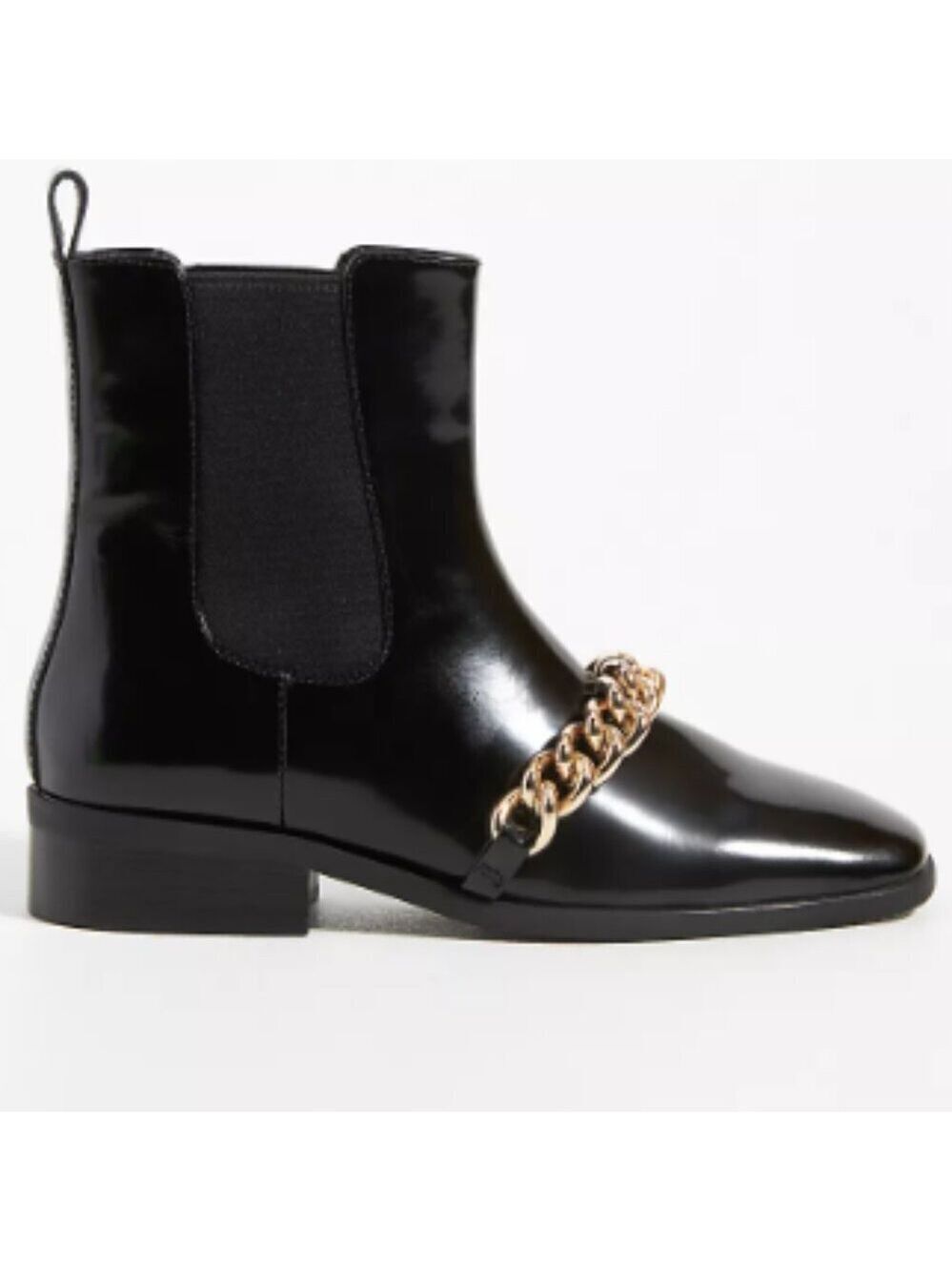 Anthropologie Jeffrey Campbell Emrys Ankle Boots Size 9 Black Chelsea MSRP $250